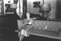 Mrs. Windermere on couch